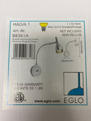 Eglo 88361A Halva 1 Single-Bulb Wall Sconce with Adjustable Head - Chrome