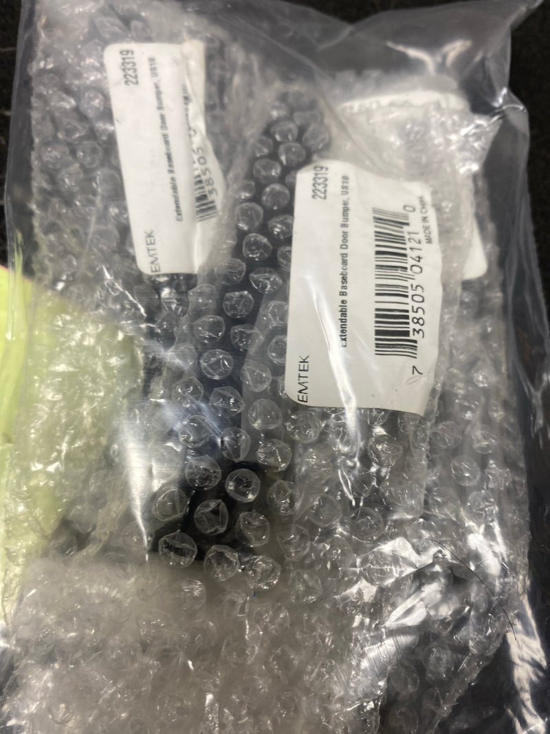 Emtek 2233US19 3 Piece Extendable Base Mounted Door Stop from the Door Accessories Collection - Flat Black