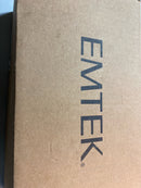 Emtek 1485US15 Classic Brass Door Configuration 4 Inactive Multi Point Trim Lever Set with American Cylinder Above Handle - Satin Nickel