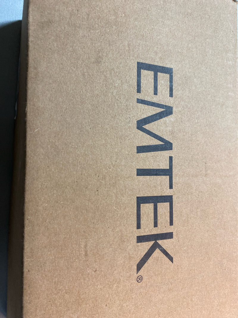 Emtek 1485US15 Classic Brass Door Configuration 4 Inactive Multi Point Trim Lever Set with American Cylinder Above Handle - Satin Nickel