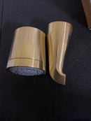 Kingston Brass KBX8137NDL NuvoFusion Triple-Handle Tub and Shower Faucet in Brushed Brass