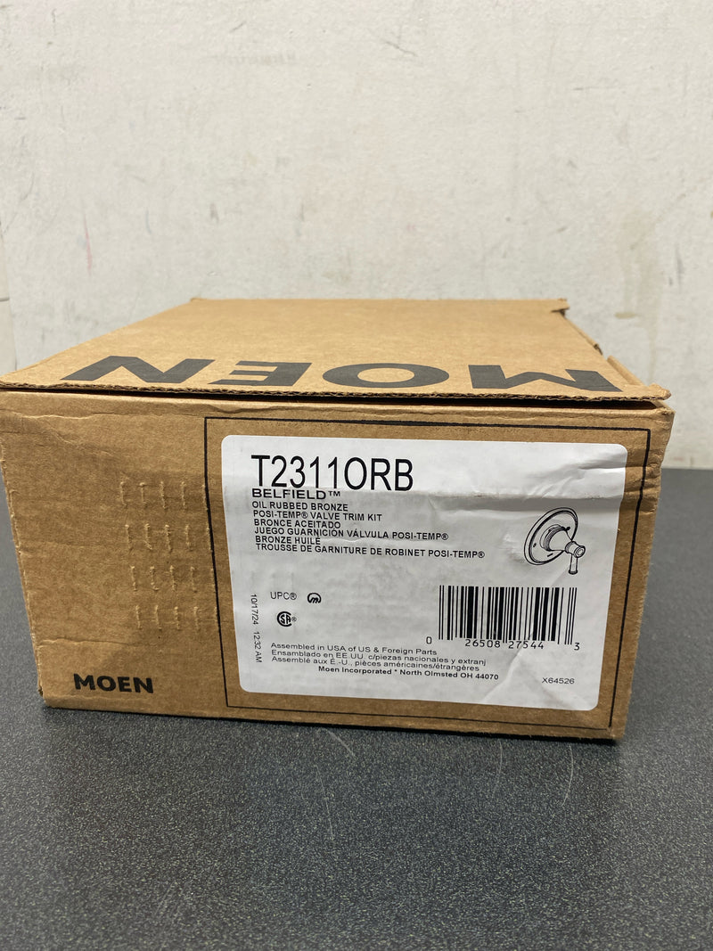 Moen T2311ORB Belfield Single Handle Posi-Temp Pressure-Balancing Shower Trim Only - Oil Rubbed Bronze