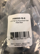 Franklin Brass Fulton 1-3/16 Inch Mushroom Cabinet Knob - Pack of 10 - Matte Black