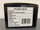 Delaney 372004 Single Cylinder Deadbolt from the Italian Collection - Black