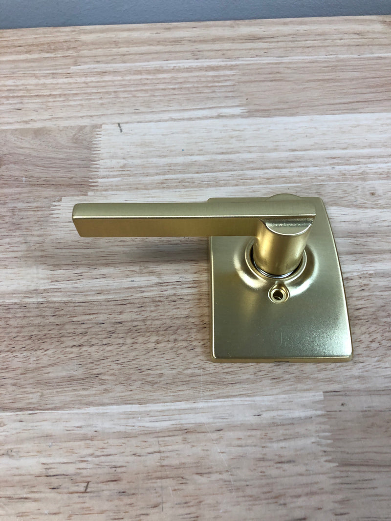 Schlage F170LAT608CEN Latitude Non-Turning One-Sided Dummy Door Lever with Decorative Century Trim - Satin Brass