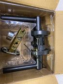 Kwikset 740MILRDT-514S Milan Single Cylinder Keyed Entry Door Lever Set with Round Rose and SmartKey - Matte Black