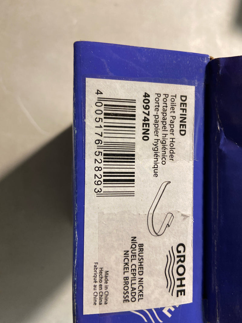 Grohe 40974EN0 Defined Wall Mounted Toilet Paper Holder - Brushed Nickel