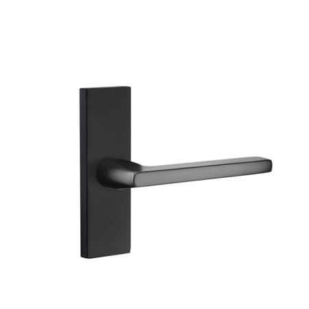 Emtek 5005US19 5 Inch Long Stretto Rectangular Single Dummy Sideplate from the Brass Modern Collection - Flat Black