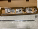 Signature Hardware 139887 Freestanding Offset Tub Supply Lines with Cross Handle Shutoff Valves - For Copper Pipes - Chrome