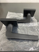 Emtek 505ATNUS19 Athena Reversible Non-Turning Two-Sided Dummy Door Lever Set from the Brass Modern Collection - Flat Black