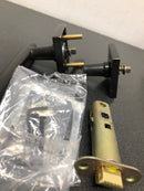 Emtek 5210FRLUS10BRH Freestone Right Handed Privacy Door Lever Set with Square Rose from the Urban Modern Collection - Oil Rubbed Bronze