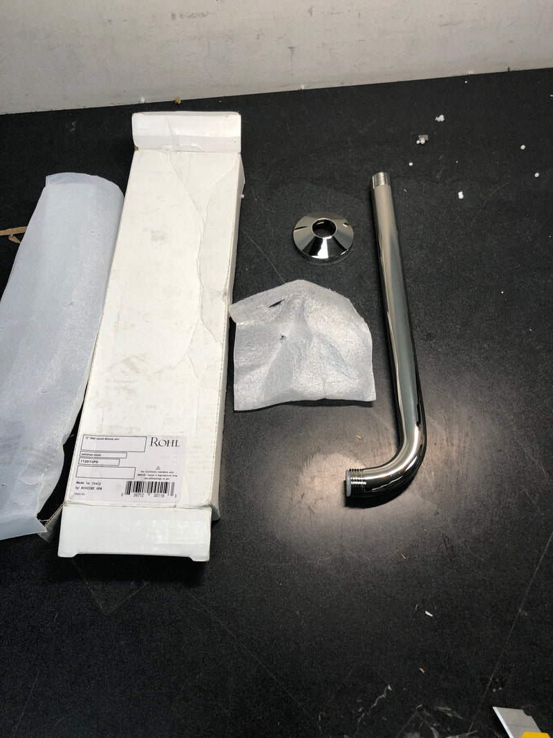 Rohl 1120/12PN Shower ARMS, 12-Inch, Polished Nickel