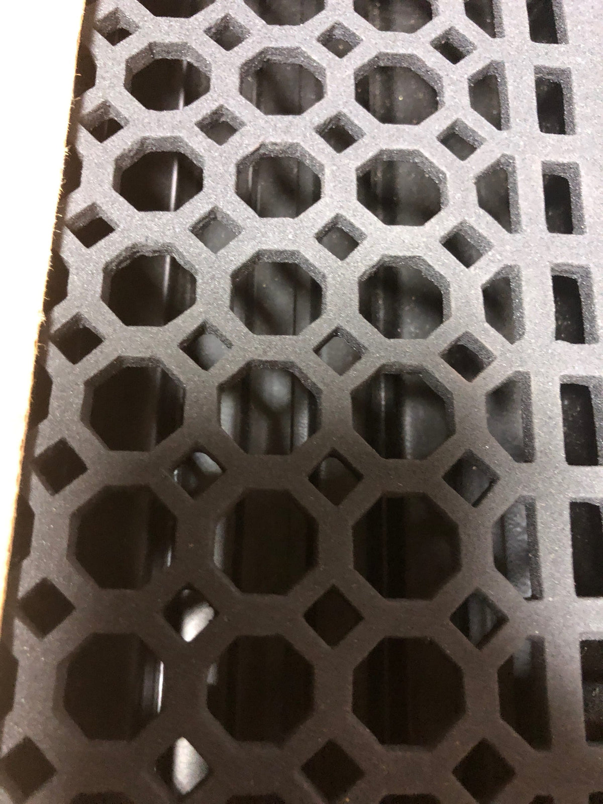Signature Hardware 327462 Oversized Honeycomb Cast Iron Wall Register - 8" x 14" (9-3/8" x 15-3/8" Overall) - Black Powder Coat