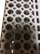 Signature Hardware 327462 Oversized Honeycomb Cast Iron Wall Register - 8" x 14" (9-3/8" x 15-3/8" Overall) - Black Powder Coat