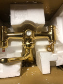 Signature Hardware 402572 Tub Wall Mounted Tub Filler Faucet with Lever Handles - Includes Hand Shower, Valve Included
