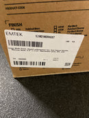 Emtek 1L1M21US7 RH Merrimack Lever Brass Modern Door Configuration 2 or 4 Keyed Entry Multi Point Trim with American Cylinder Above Handle - French Antique