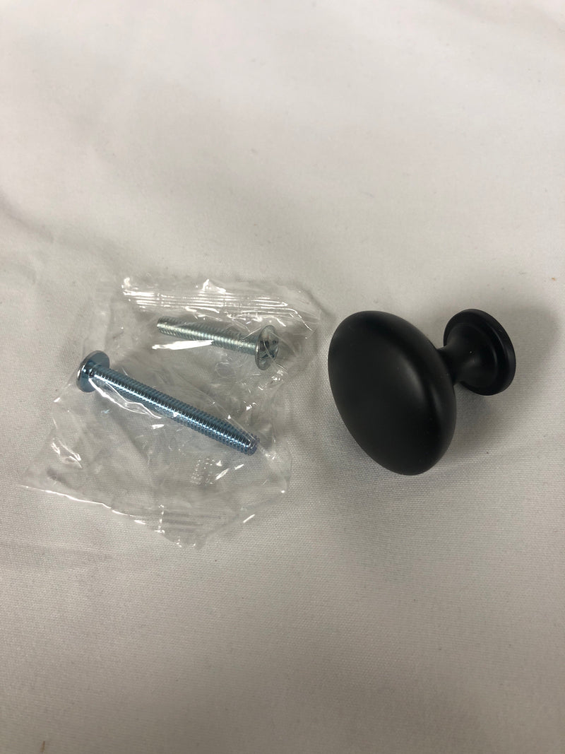 Amerock BP53005FB Edona 1-1/4 Inch Mushroom Cabinet Knob - Matte Black