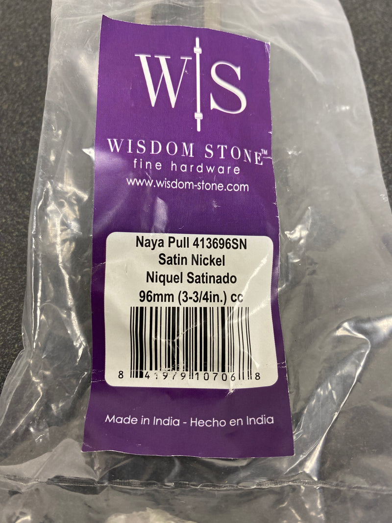 Wisdom Stone Naya Pull 96mm Satin Nickel