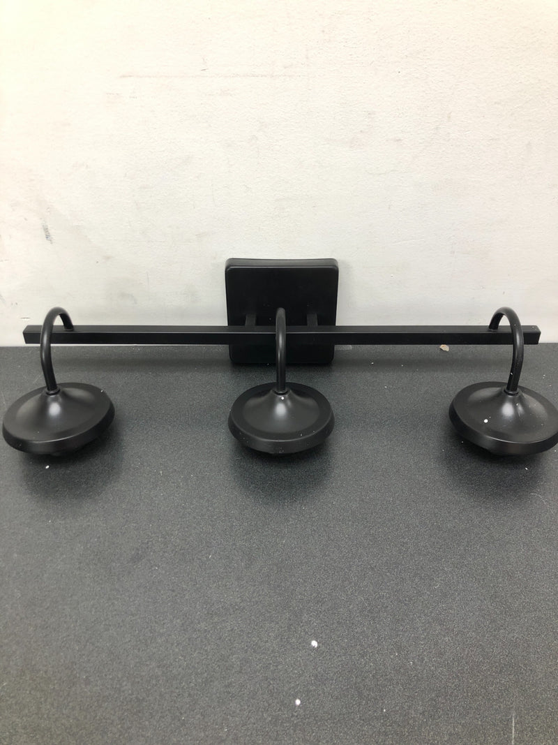 Capital Lighting 139132MB-496 3 Light 10-1/2" Tall Bathroom Vanity Light with Clear Seedy Glass Shades - Matte Black