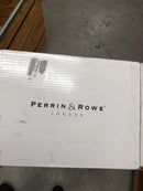 Perrin and Rowe U.3791X-ULB/TO-2 Edwardian 1.2 GPM Wall Mounted Widespread Bathroom Faucet with Column Spout - Unlacquered Brass