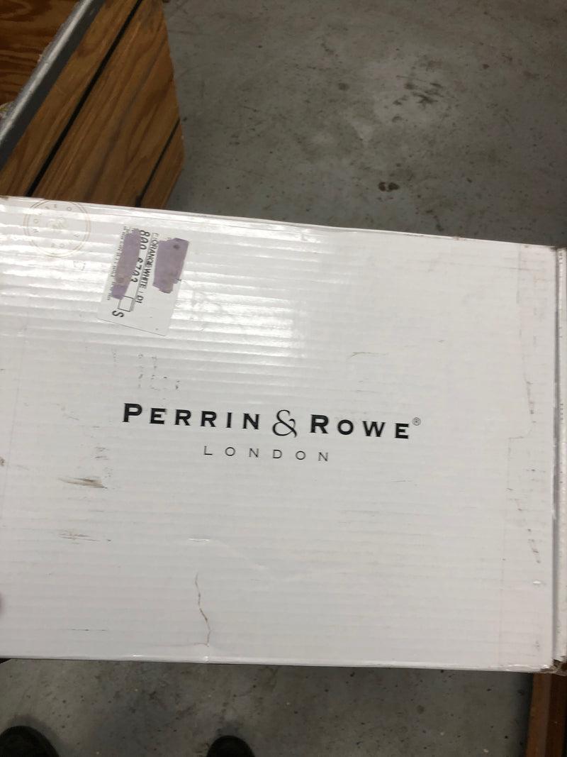 Perrin and Rowe U.3791X-ULB/TO-2 Edwardian 1.2 GPM Wall Mounted Widespread Bathroom Faucet with Column Spout - Unlacquered Brass