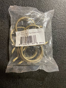 Rod desyne 1923-014 Antique Brass Nickel Curtain Rings (Set of 10)