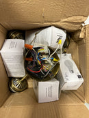 Quorum International 2444-804 4 Bulb Fluorescent Fan Light Kit - Antique Brass