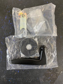 Baldwin 5166.RDM 5166 Right Handed Non-Turning One-Sided Dummy Door Lever with 5046 Rose from The Estate Collection - Satin Black