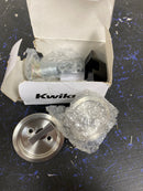 Kwikset 335-26D Round Privacy Bed/Bath Pocket Door Lock - Satin Chrome