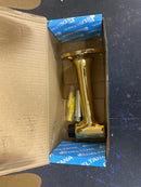 Deltana DSF600CR003 Solid Brass Heavy Duty 6" Floor Mount Door Bumper / Door Stop - Lifetime Polished Brass