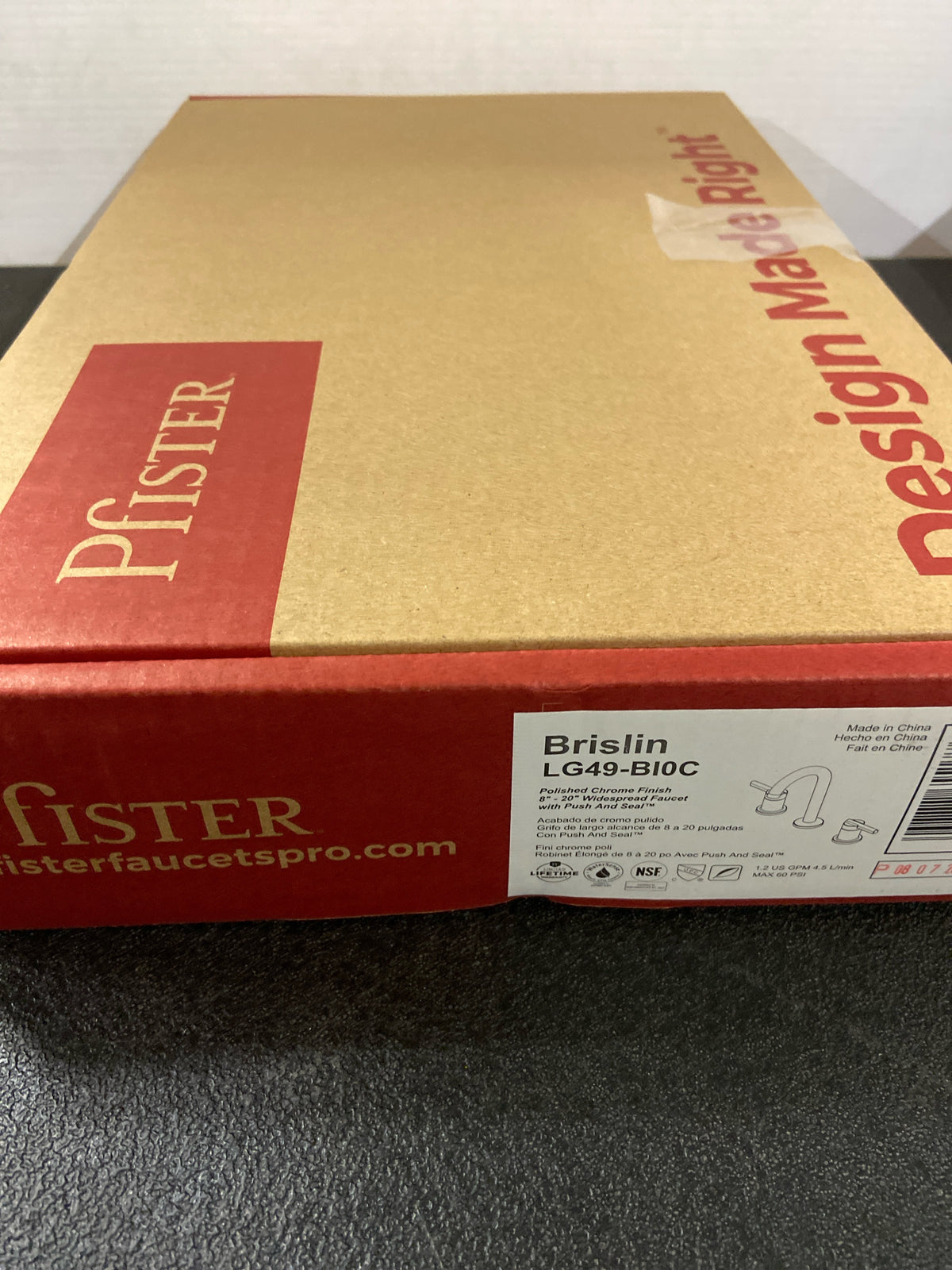 Pfister LG49-BI0C Pfister LG49-BI0 Brislin 1.2 GPM Widespread Bathroom Faucet with Pop-Up Drain Assembly