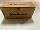 Kwikset 971PVLRCT-4 Prava Lever Keyed Entry Interior Pack with Rectangle Rose for Handlesets - Satin Brass
