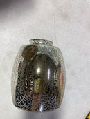 Quorum International 2747 4-1/4" Wide Barrel Shaped Mercury Glass Shade with 2-1/4" Adapter - Silver Mercury