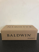 Baldwin Reserve Tube Satin Nickel Hall/Closet Door Handle with Contemporary Round Rose