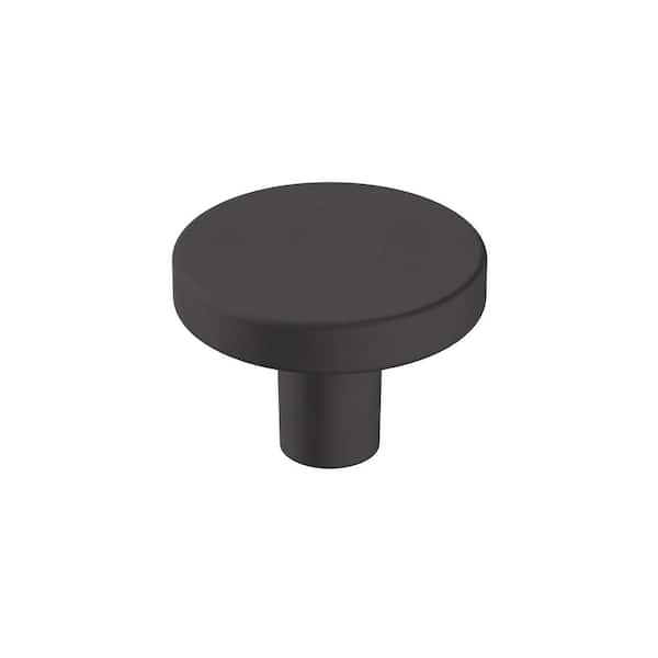 Amerock BP36904FB Versa 1-3/8 in. Dia (35 mm) Matte Black Cabinet Knob