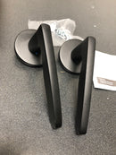Emtek 505HERUS19 Hermes Non-Turning Two-Sided Dummy Door Lever Set from the Brass Modern Collection - Flat Black