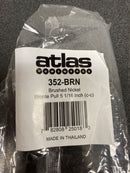 Atlas Homewares 352-BRN Bronte 5-1/16 Inch Center to Center Bar Cabinet Pull - Brushed Nickel