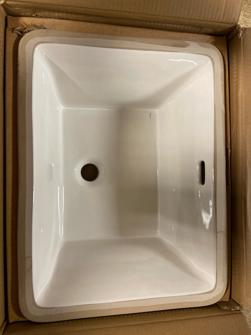 Signature Hardware 447973 Carraway 21" Rectangular Vitreous China Undermount Bathroom Sink - White