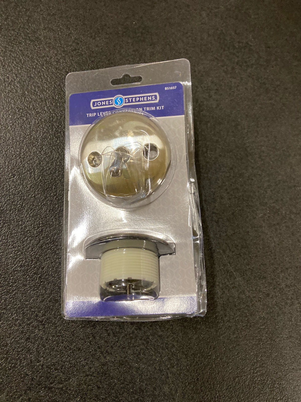 Jones Stephens B51037 Two-Hole Trip Lever Tub Drain Trim Kit with Overflow - Brushed Nickel
