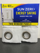 Sun zero 60197 ALDER GROMMET PAIR WHITE 63in