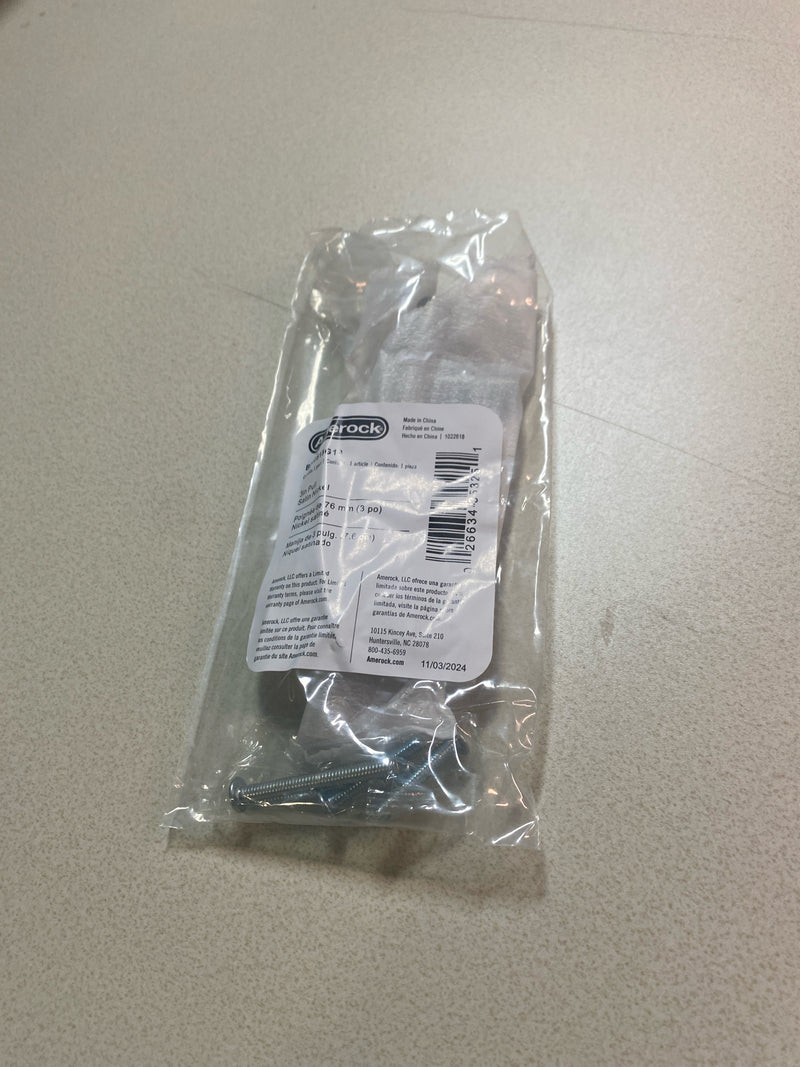 Amerock Thoreau 12-5/8 inch (320mm) Center-to-Center Rectangle Polished Nickle cabinetPull , BP37608MB