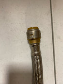 Sharkbite UR3088FX12 Max 3/4 in. Push-to-Connect x 3/4 in. FIP x 12 in. Braided Stainless Steel Water Heater Connector