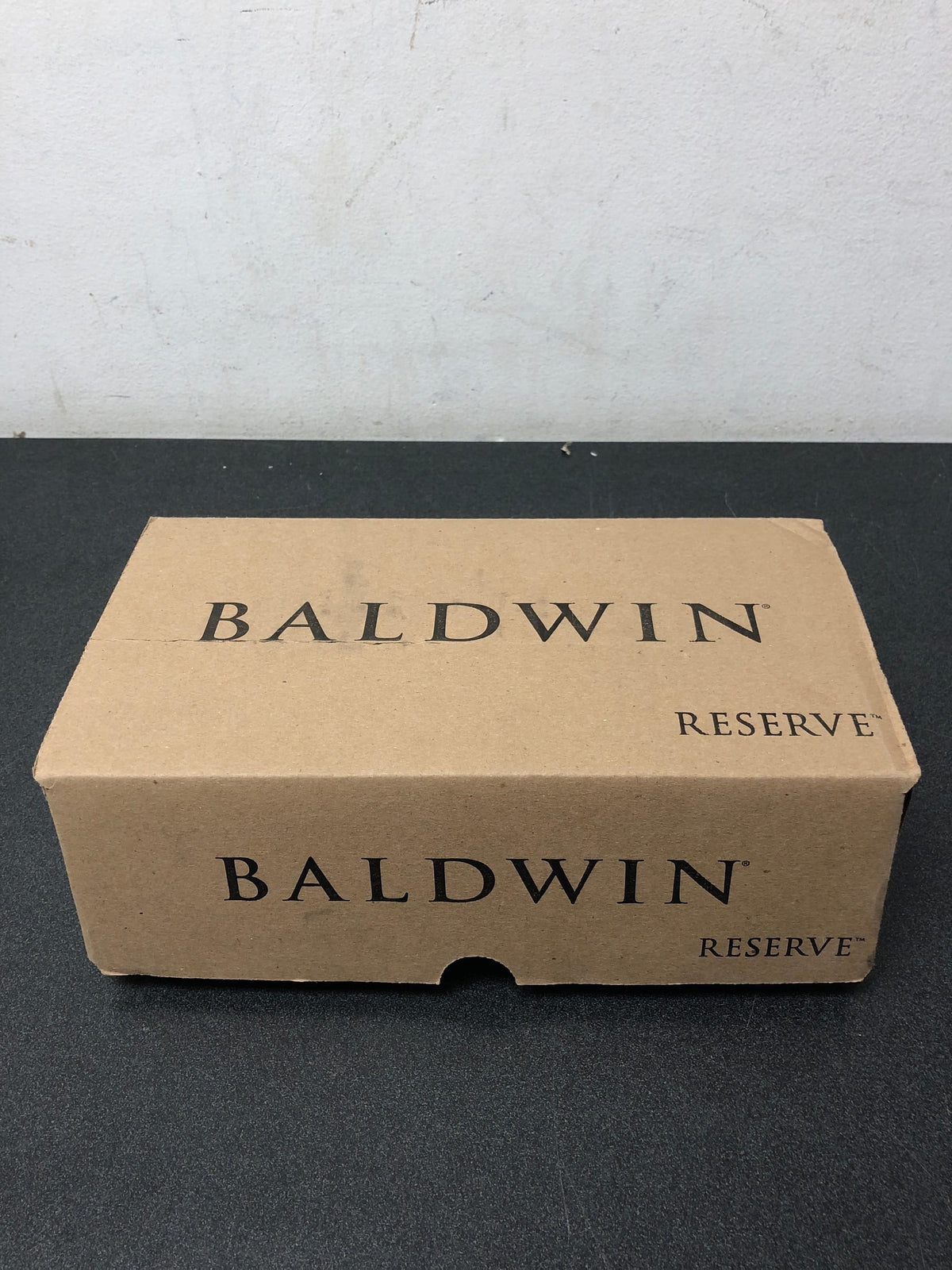 Baldwin ENFEDTSR044 Federal Single Cylinder Keyed Entry Door Lever Set with Traditional Square Rose - Lifetime Satin Brass