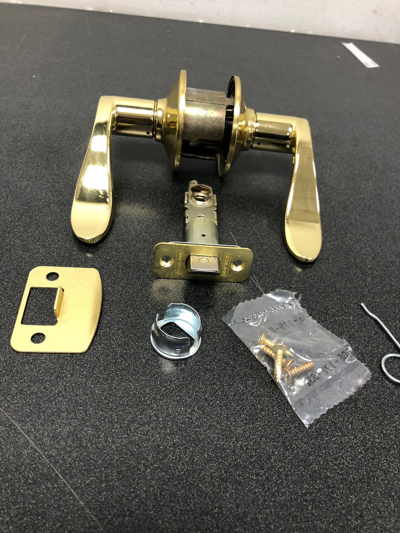 Schlage F10ACC608 Accent Lever Passage, Satin Brass