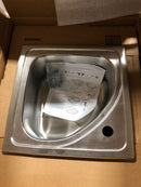 Elkay BLGR15151 Lustertone 15" Single Basin Stainless Steel Bar Sink for Drop In Installation with Corner Drain - 1 Faucet Hole