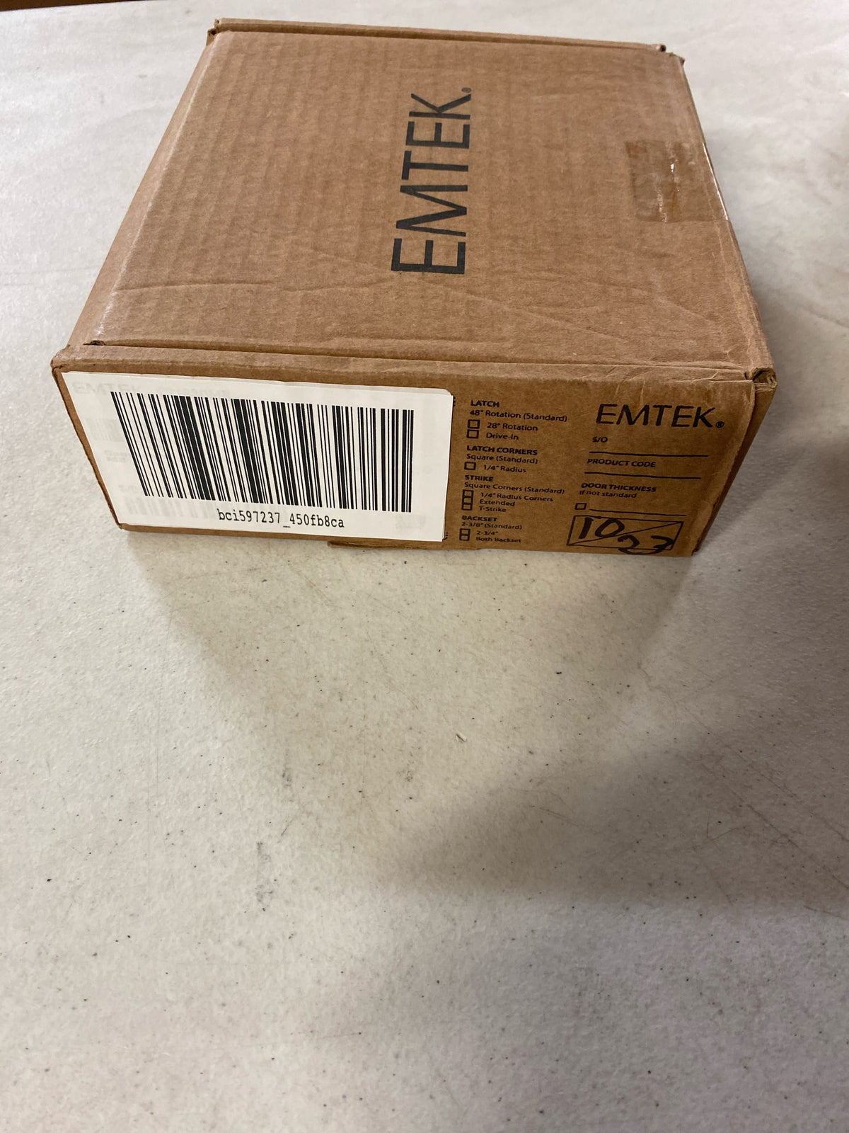 Emtek 710DUS19 Durango Sandcast Bronze Passage Leverset - Flat Black