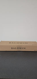 Baldwin Santa Cruz Standard C Keyway Single Cylinder Keyed Entry Handleset with Modern Knob and Modern Round Interior Trim from the Reserve Collection