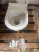 Duravit Toilet WMt, 21 1/4", Starck 3 Wht Durafix, 4.5 l gpf, Wall Mount, White Alphin