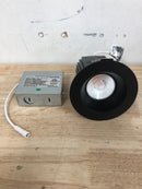 Nora Lighting NM4-RDC27BB M4 4" Canless Round Reflector 2700K LED Recessed Fixture - Airtight - Matte Black