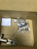 Kwikset SL6000DALSQT-15 Safelock Daylon Single Cylinder Keyed Entry Door Lever Set with Square Rose - Satin Nickel